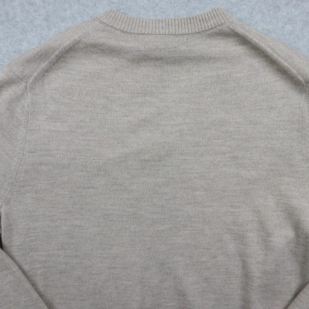 Banana Republic Sweater Mens Medium Extra Fine Merino Wool‎ V-Neck Long Sleeve